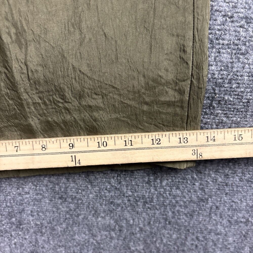 J.CREW Crepe Wide Leg Pants Womens Size L Green - Picture 8 of 11